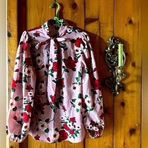 Floral Pussybow Blouse